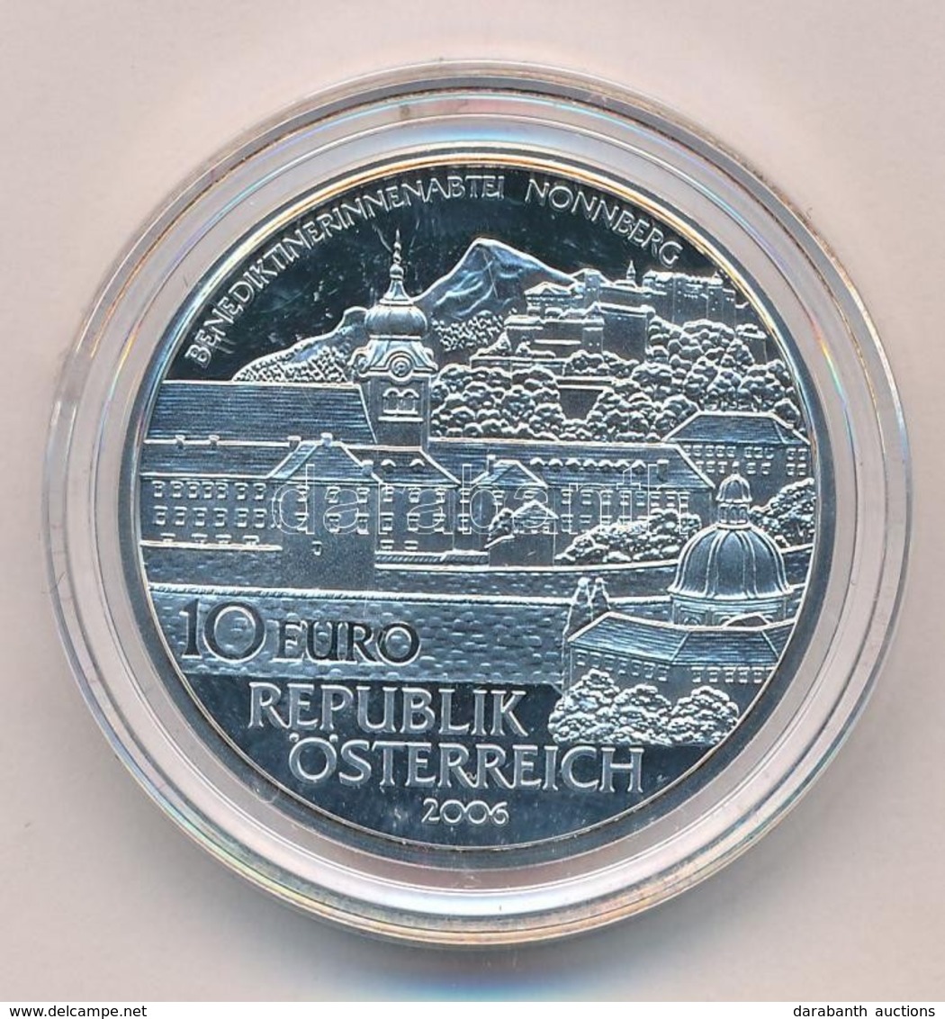 Ausztria 2006. 10E Ag 'Nonnbergi Apátság' T:PP 
Austria 2006. 10 Euro Ag 'Nonnberg Abbey' C:PP 
Krause KM#3129 - Sin Clasificación