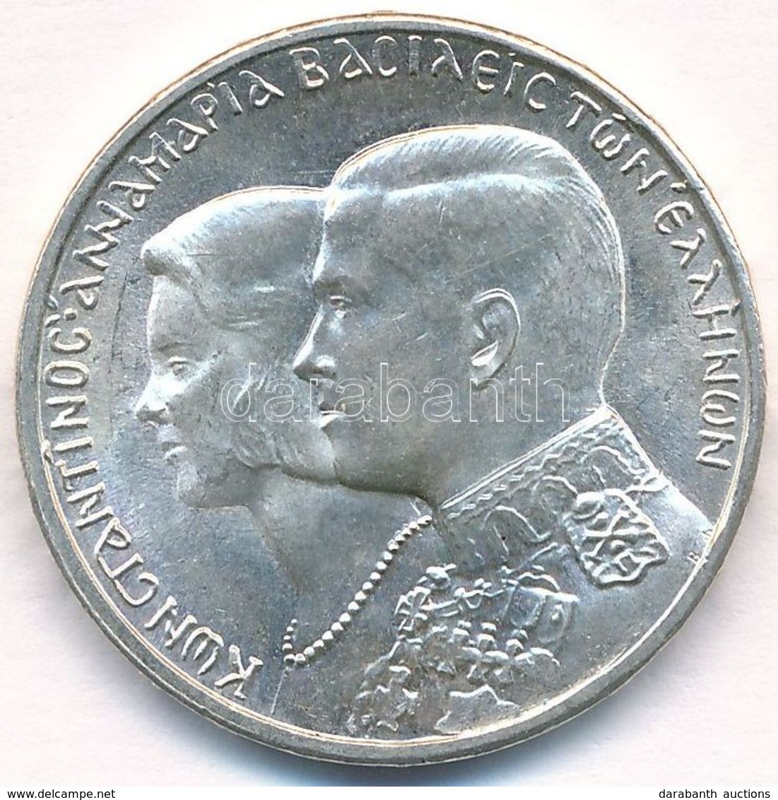 Görögország 1964. 30D Ag 'II. Konstantin és Anna-Mária Esküvője' T:1-
Greece 1964. 30 Drachmai 'Constantine And Anne-Mar - Sin Clasificación