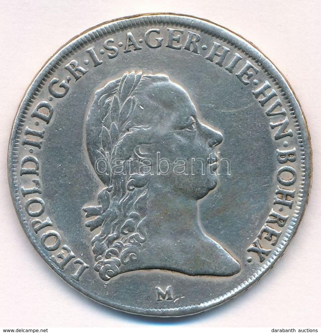 Olasz Államok / Milánó 1792M Tallér Ag 'II. Lipót' (29,41g) T:2- Fülnyom
Italian States / Milan 1792M Crocione (Kronenth - Sin Clasificación