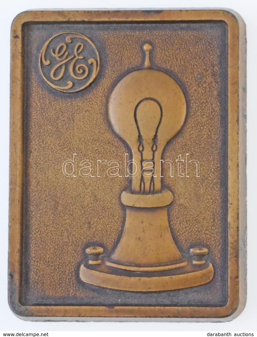 DN 'General Electric' Br Emlékplakett (59x77mm) T:2
ND 'General Electric' Br Commemorative Plaque (59x77mm) C:XF - Ohne Zuordnung