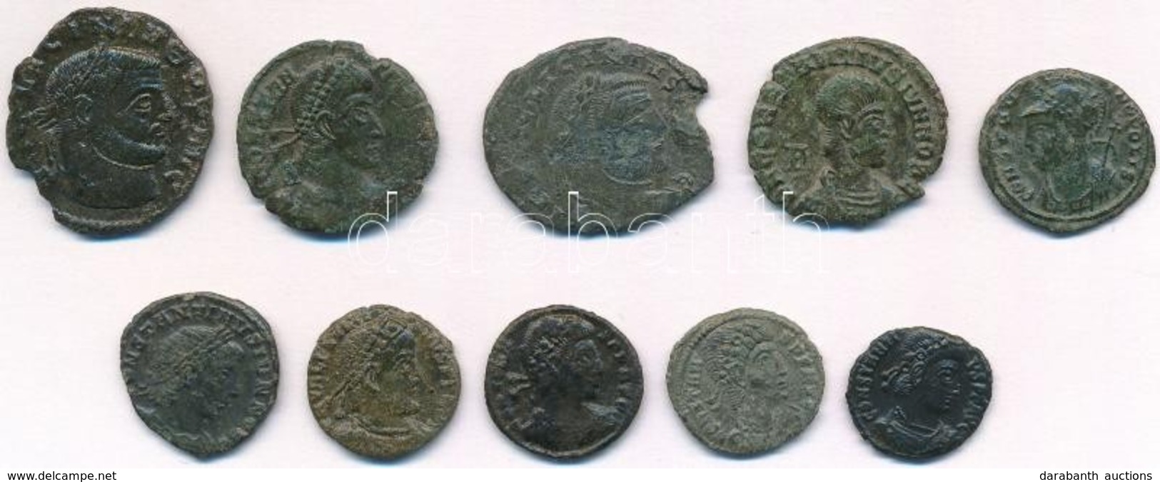 10db Római Follis és Kisbronz A Kr. U. IV. Századból T:2-,3
10pcs  Roman Follis And Small Bronze From The 4th Century AD - Sin Clasificación