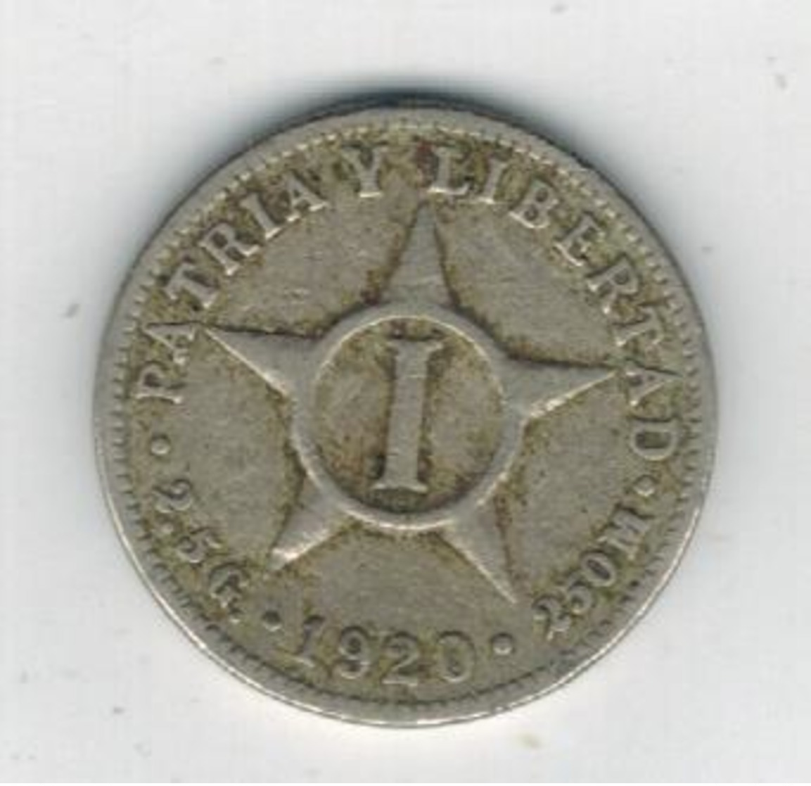 Cuba , 1 Centavo 1920 ,  Used, See Scan - Cuba