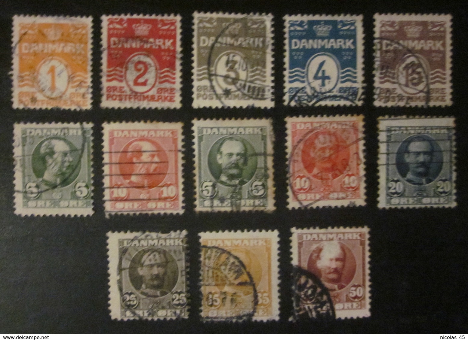 Danemark - YT 48 49 50 51 52 53 54 55 56 57 58 59 60 - Used Stamps