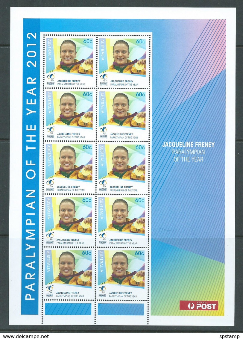 Australia 2012 Paralympian Freney Special Sheetlet Of 10 MNH - Mint Stamps