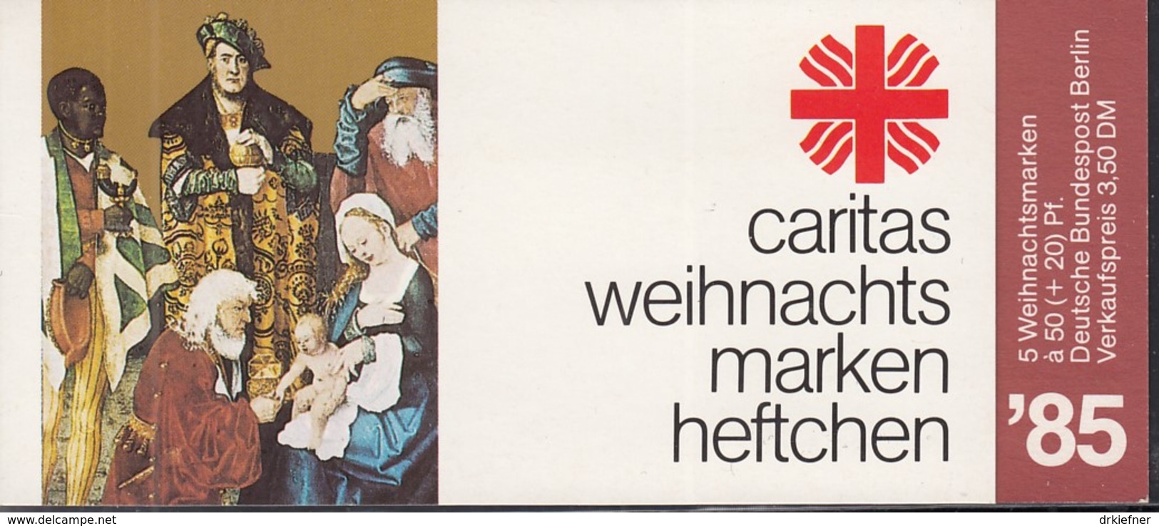 BERLIN  DCV-MH 3b Mit 5x MiNr. 749, Postfrisch **, Privates Markenheftchen Des Caritasverbandes,Weihnachten 1985 - Libretti