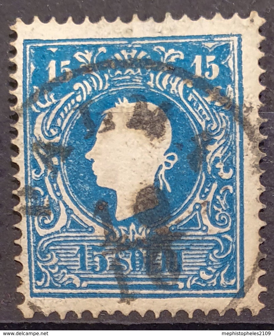 AUSTRIA / LOMBARDO-VENEZIA 1858 - Canceled - ANK LV 11 II - 15 Soldi - Usados