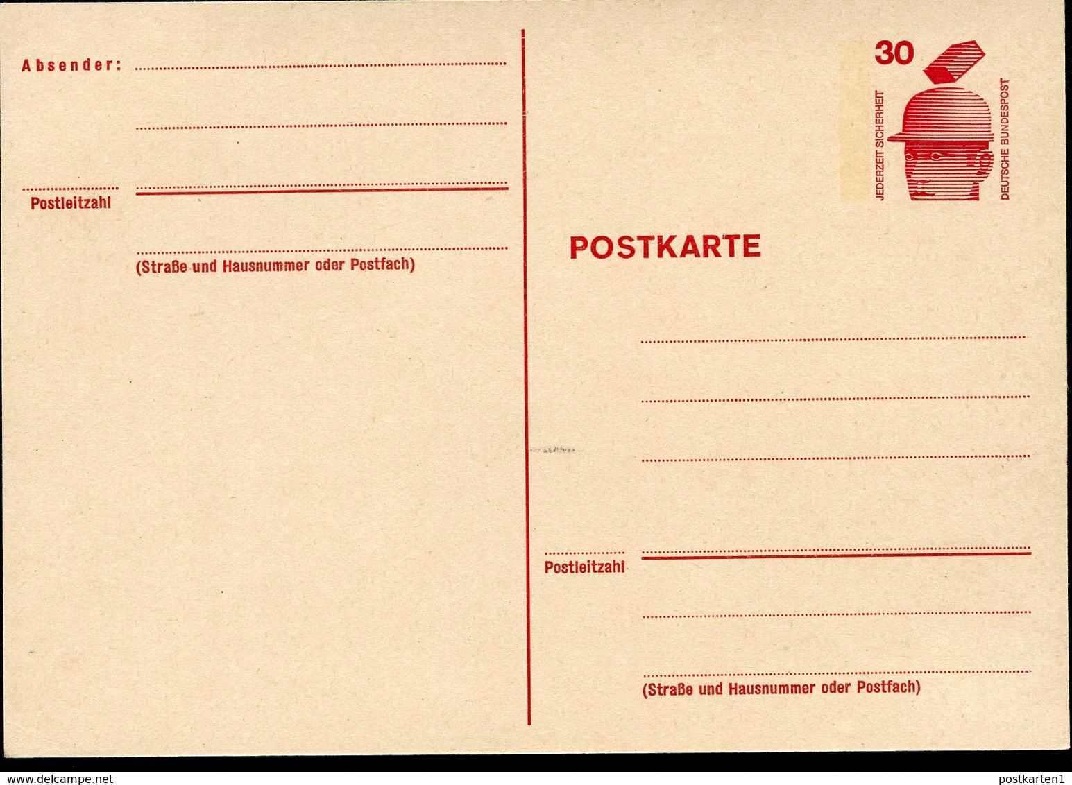 Bund PP68 A2/003 Privat-Postkarte 1973  NGK 4,00 € - Private Postcards - Mint