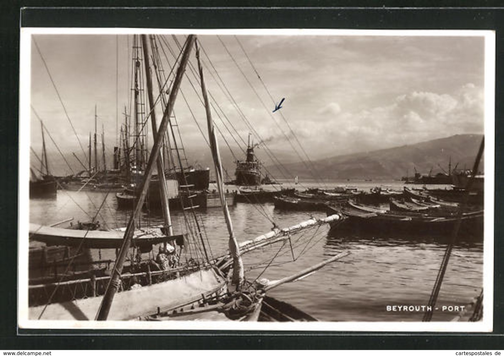 AK Beyrouth, Port, Schiffe Im Hafen - Libanon