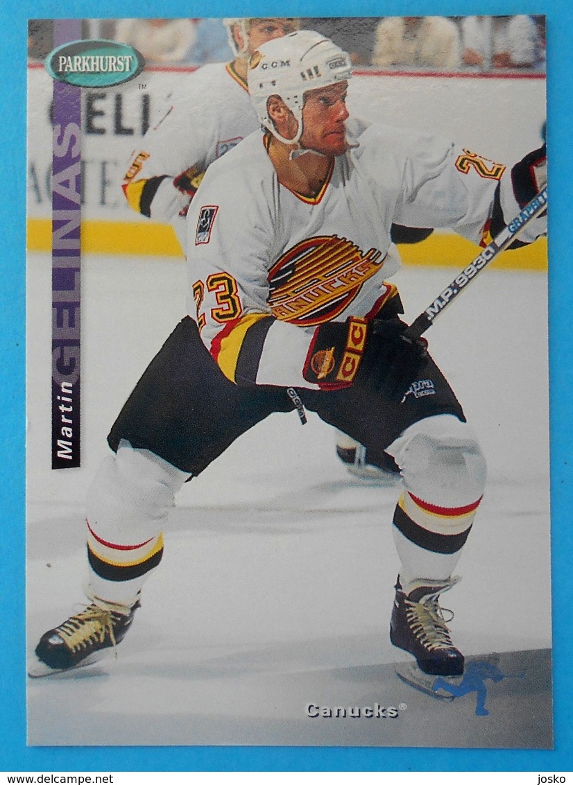 1994-95 Parkhurst SE Ice Hockey MARTIN GELINAS Canada Edmonton Oilers Quebec Nordiques Vancouver Canucks Calgary Flames - 1990-1999