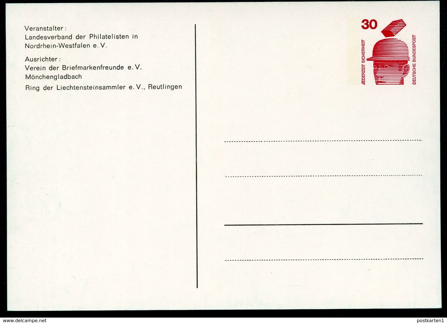 Bund PP68 D2/007 MÖNCHENGLADBACH POSTBRIEFKASTEN 1974  NGK 3,00 € - Private Postcards - Mint