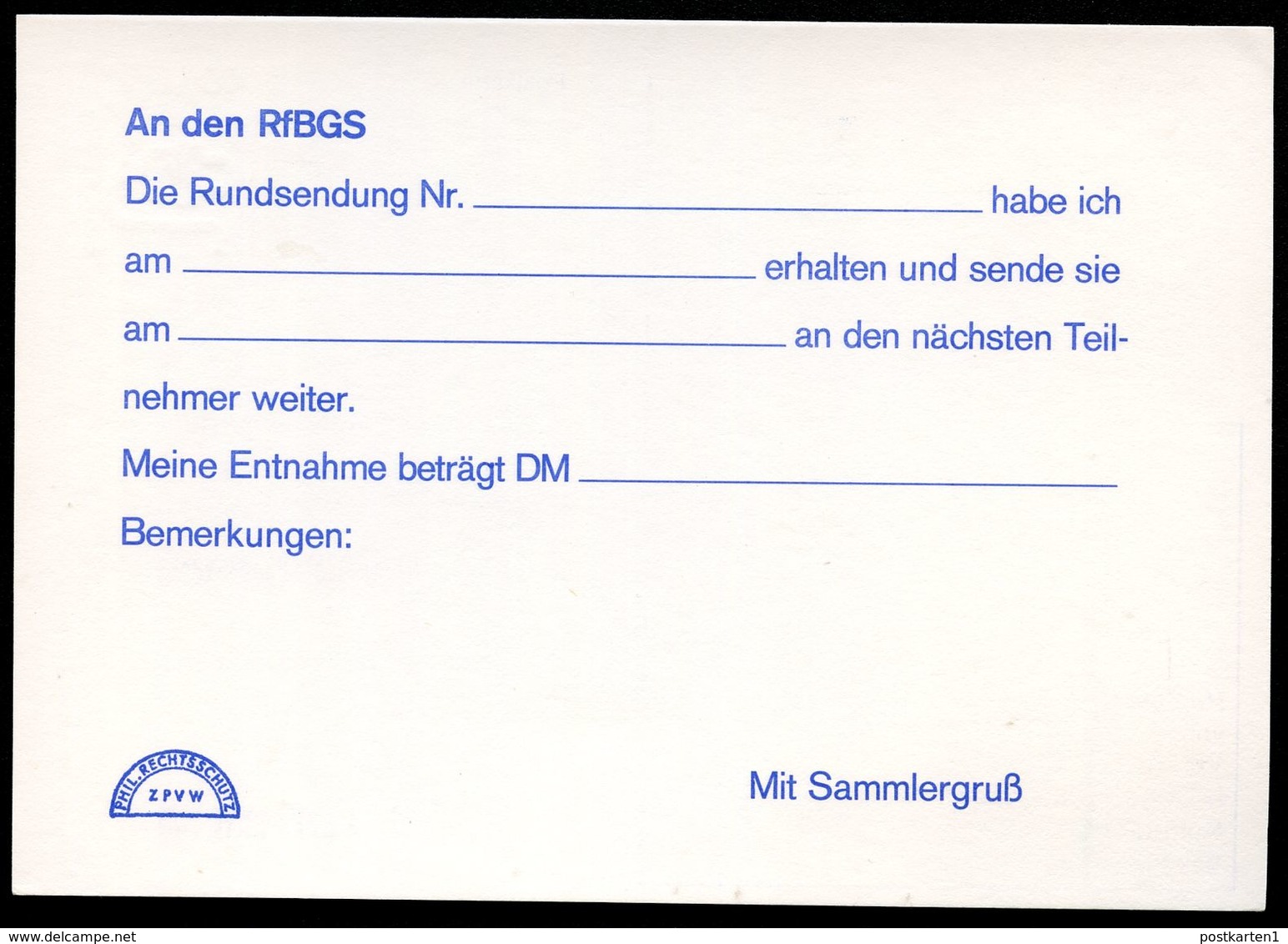 Bund PP69 B2/011 RUNDSENDEDIENST IHMANN TÖNNING Ungebraucht 1977  NGK 4,00 € - Private Postcards - Mint