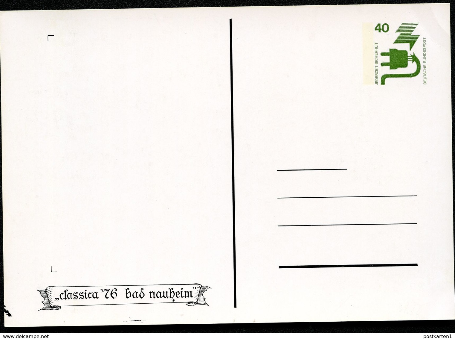 Bund PP69 C2/001 BAD NAUHEIM GROSSER SPRUDEL 1854  NGK 3,00 € - Private Postcards - Mint