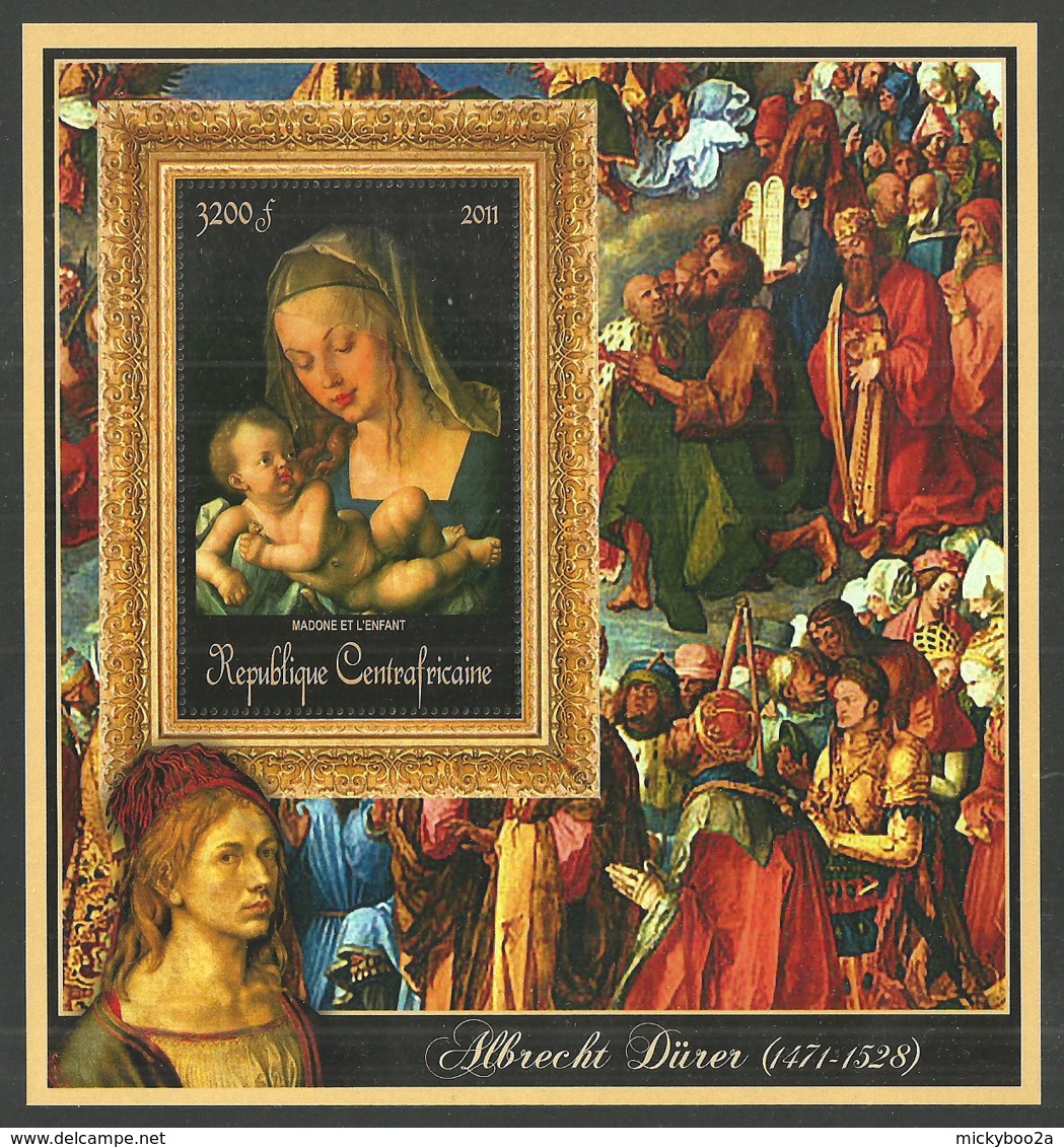 CENTRAL AFRICA 2011 ART PAINTINGS DURER MADONNA & CHILD SHEET MNH - Central African Republic