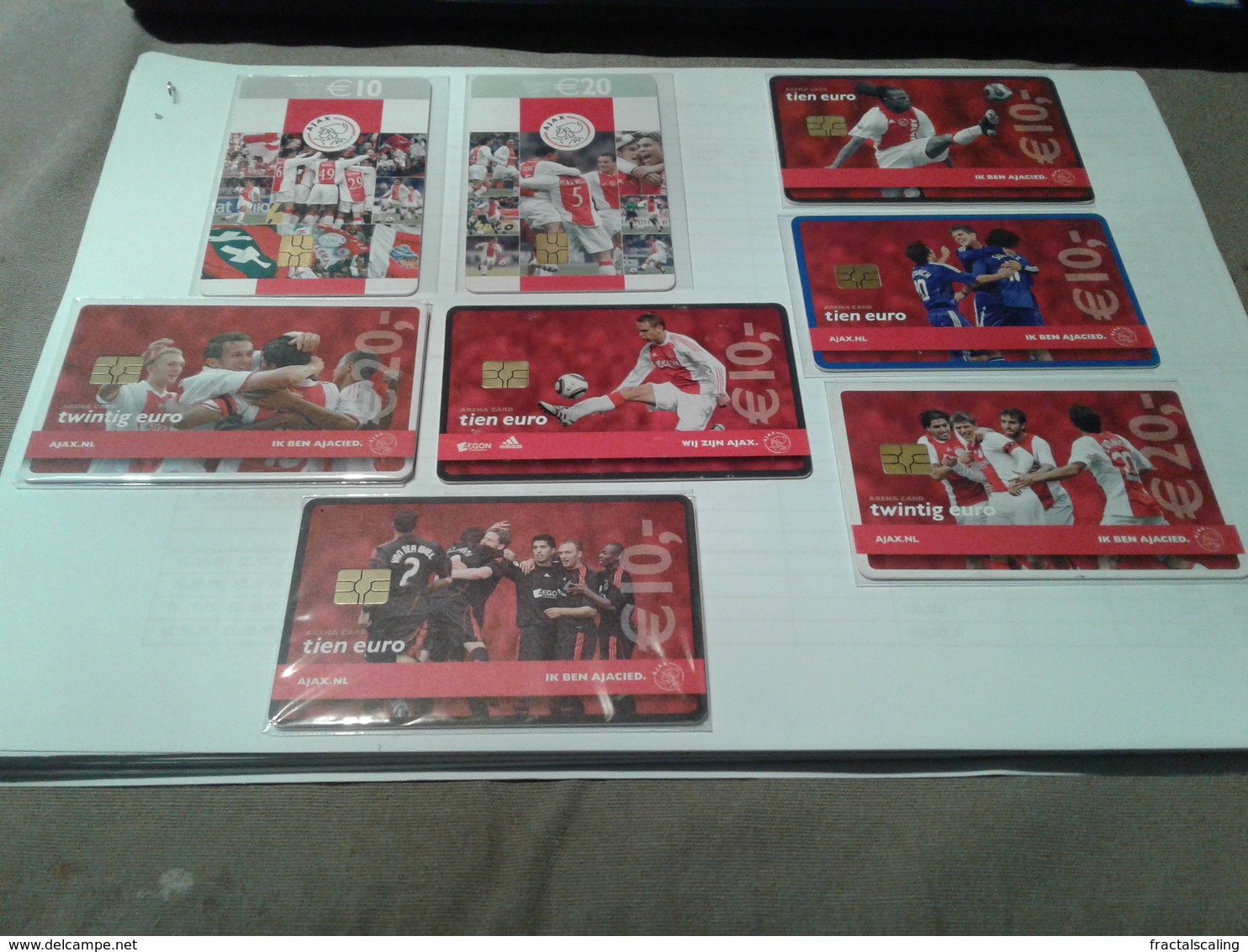 Netherlands - 8 Superb Chipcards Ajax Football - Otros & Sin Clasificación