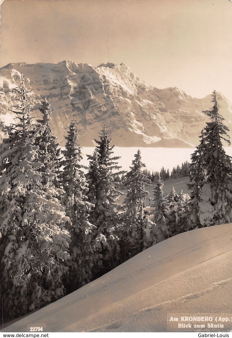 Am Kronberg (App.) Blick Zum Säntis - Gasthaus Scheidegg (10 X 15 Cm) - Kronberg