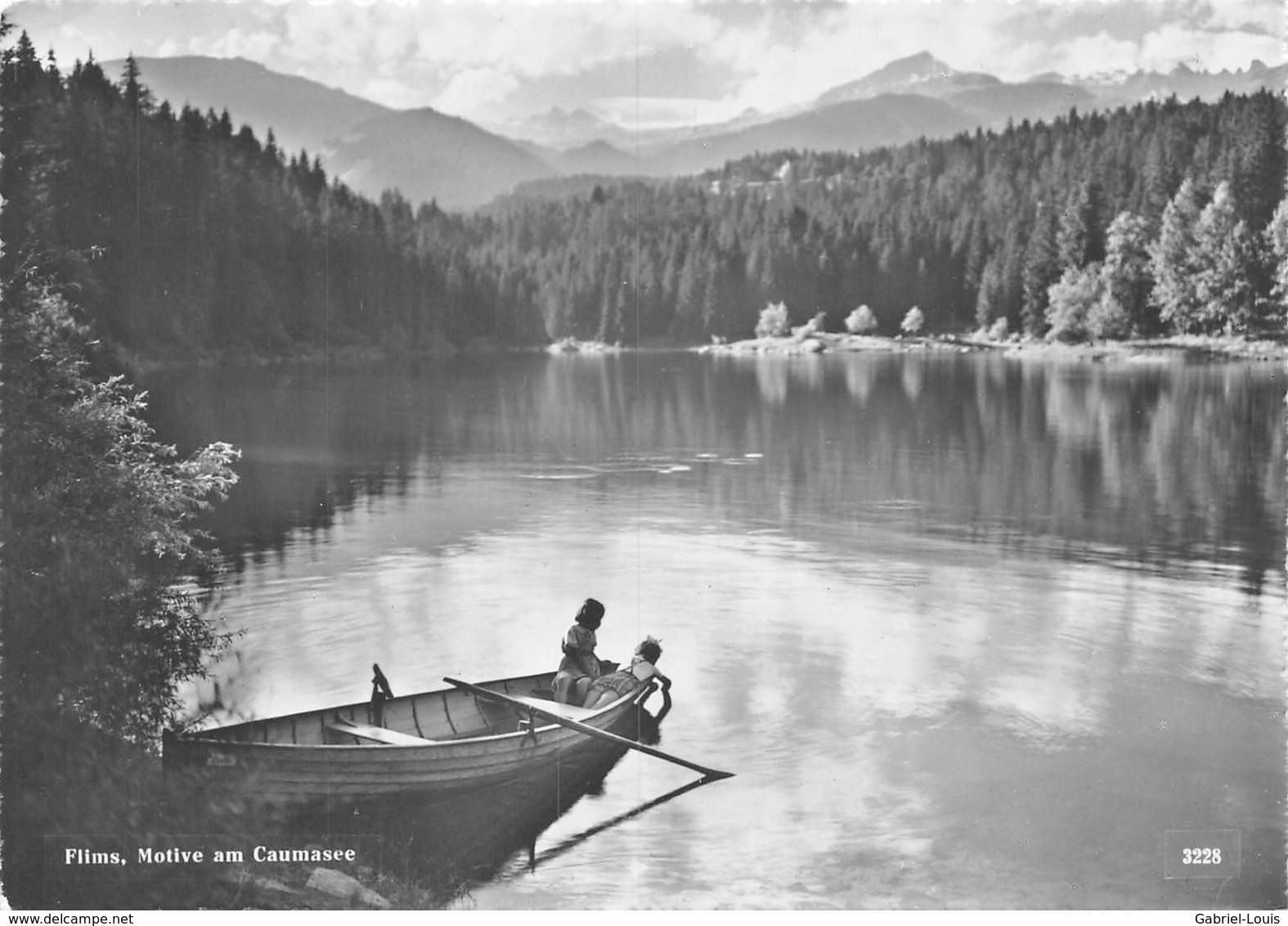 Flims, Motiv Am Caumasee - Boat (10 X 15 Cm) - Flims