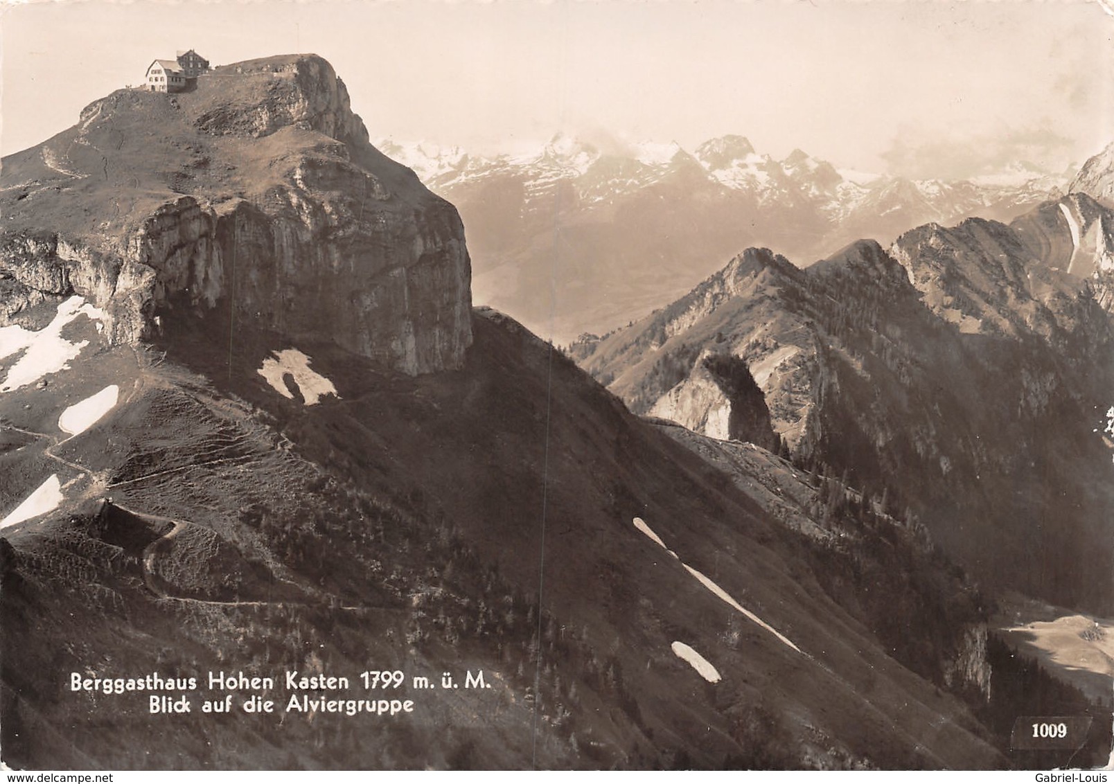 Berggasthaus Hohen Kasten - Blick Auf Die Alviergruppe - Brülisau - Brüelisau (10 X 15 Cm) - Sonstige & Ohne Zuordnung