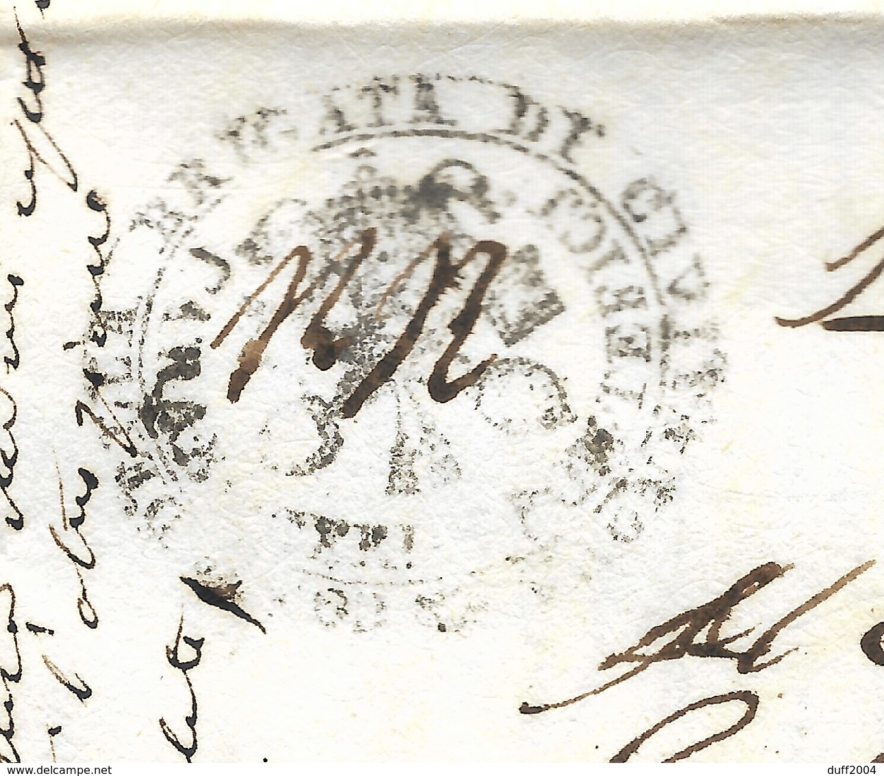 REPUBBLICA ROMANA - DA CIVITANOVA PER CITTA' - 25.4.1849. - 1. ...-1850 Prephilately