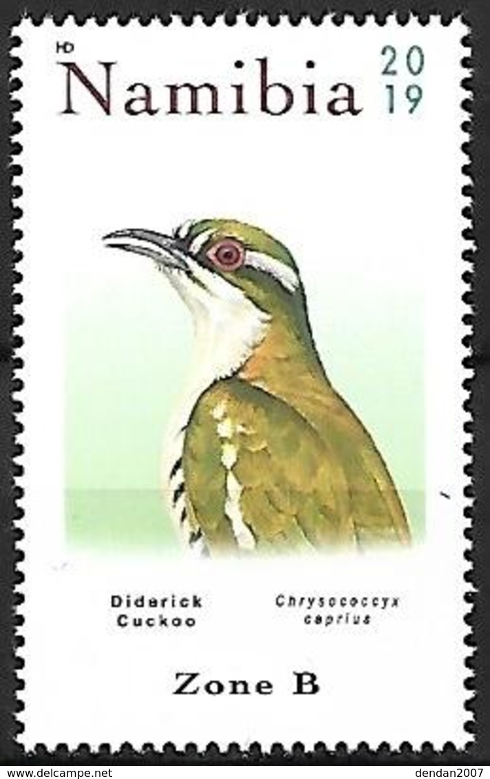 NAMIBIA - MNH - 2019 -    Diederik Cuckoo -   Chrysococcyx Caprius - Coucous, Touracos