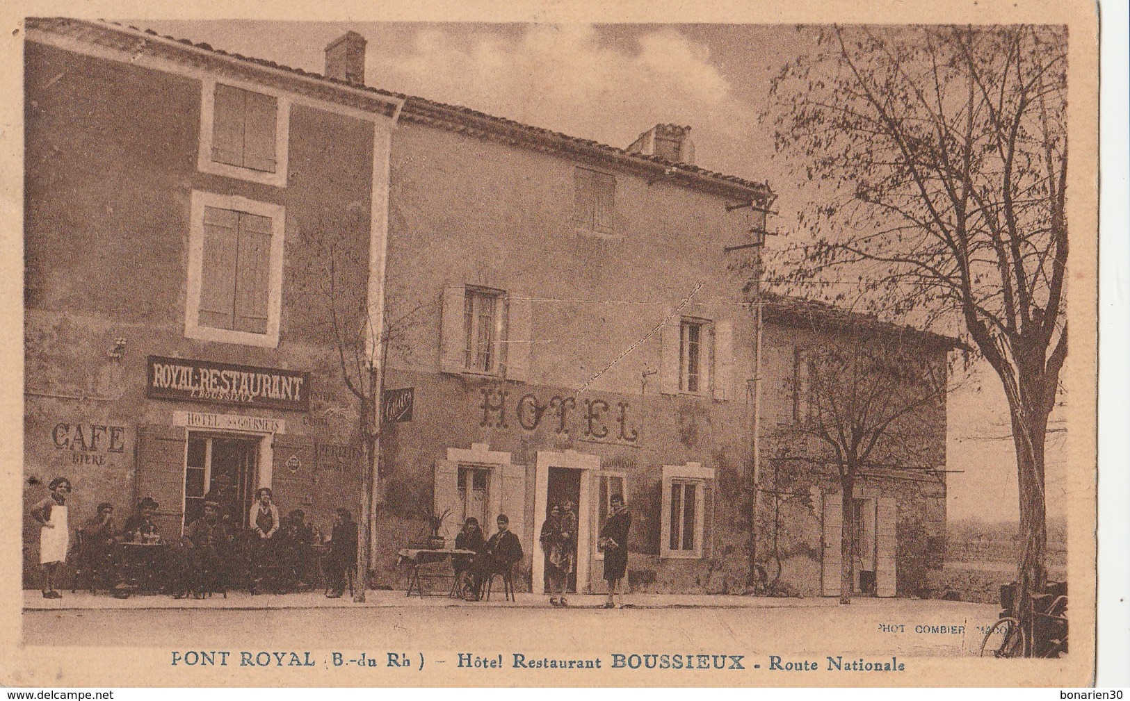 CPA  13 PONT- ROYAL HOTEL BOUSSIEUX ROUTE NATIONALE 7 - Autres & Non Classés