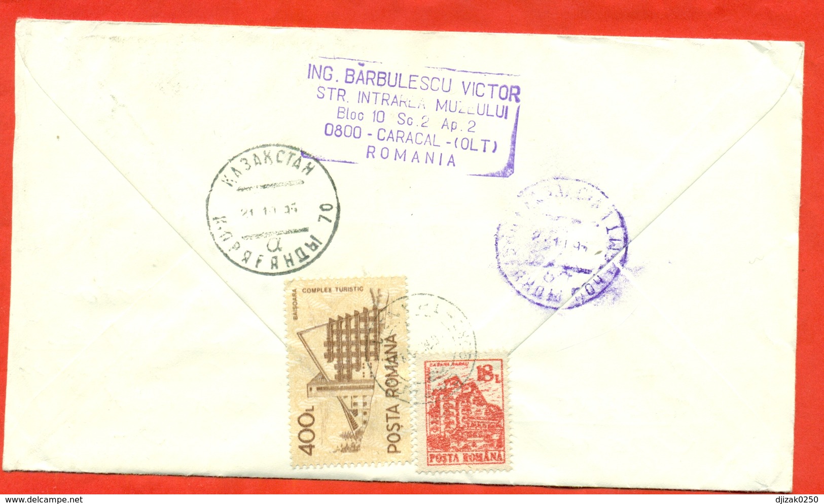 Romania 1991. Registered Envelope Past Mail. - Covers & Documents