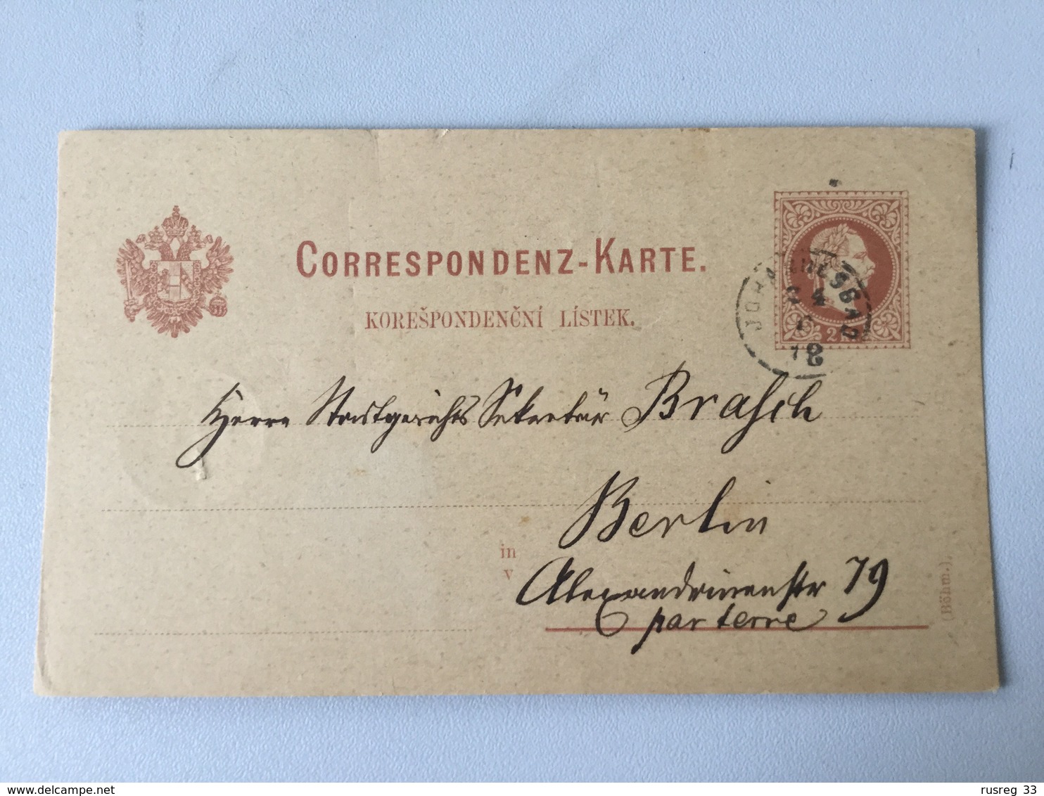 SCH Österreich Ganzsache Stationery Entier Postal P 26b Von Johannesbad Nach Berlin - Autres & Non Classés