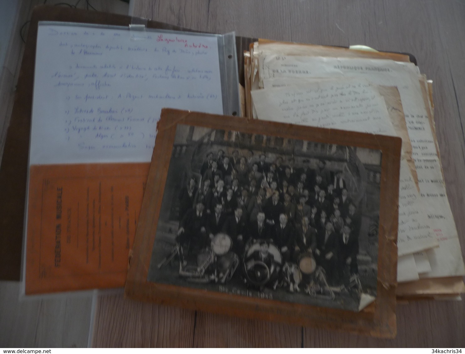 Archive De + De 190 Documents Photos Autographes Manuscrits ... LA Gauloise Harmonie D'Aubière Puy De Dôme Fanfare - Autres & Non Classés