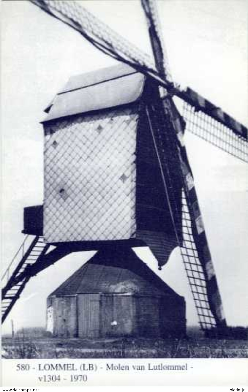 LOMMEL (Limburg) - Molen/moulin - Blauwe Prentkaart Ons Molenheem Van De Verdwenen Molen Van Lutlommel - Lommel