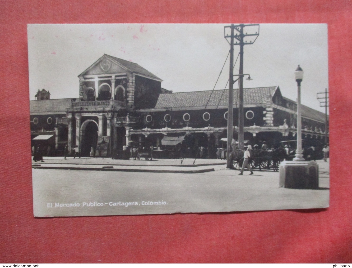 RPPC  El Mercado - Cartagena - Colombia   Stamp  & Cancel    Ref 3785 - Colombia