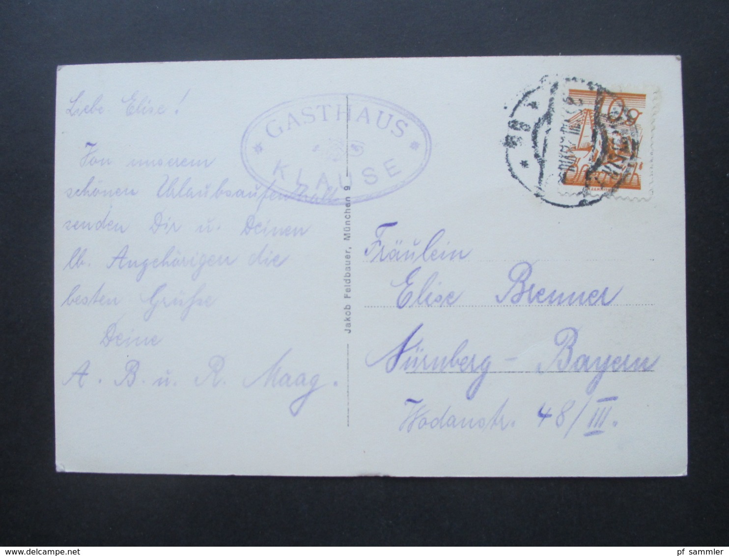 Österreich 1928 Echtfoto AK Kufstein Hechtsee Gegen Wilden Kaiser Stempel Gasthaus Klause - Lettres & Documents