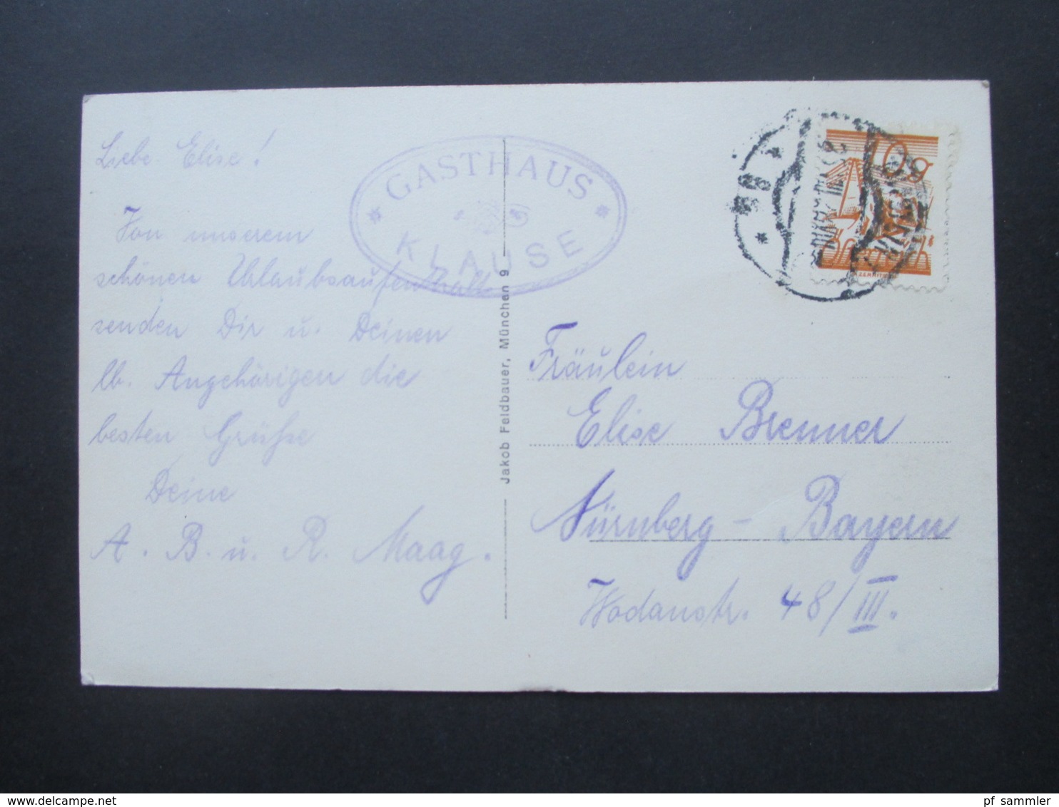 Österreich 1928 Echtfoto AK Kufstein Hechtsee Gegen Wilden Kaiser Stempel Gasthaus Klause - Covers & Documents