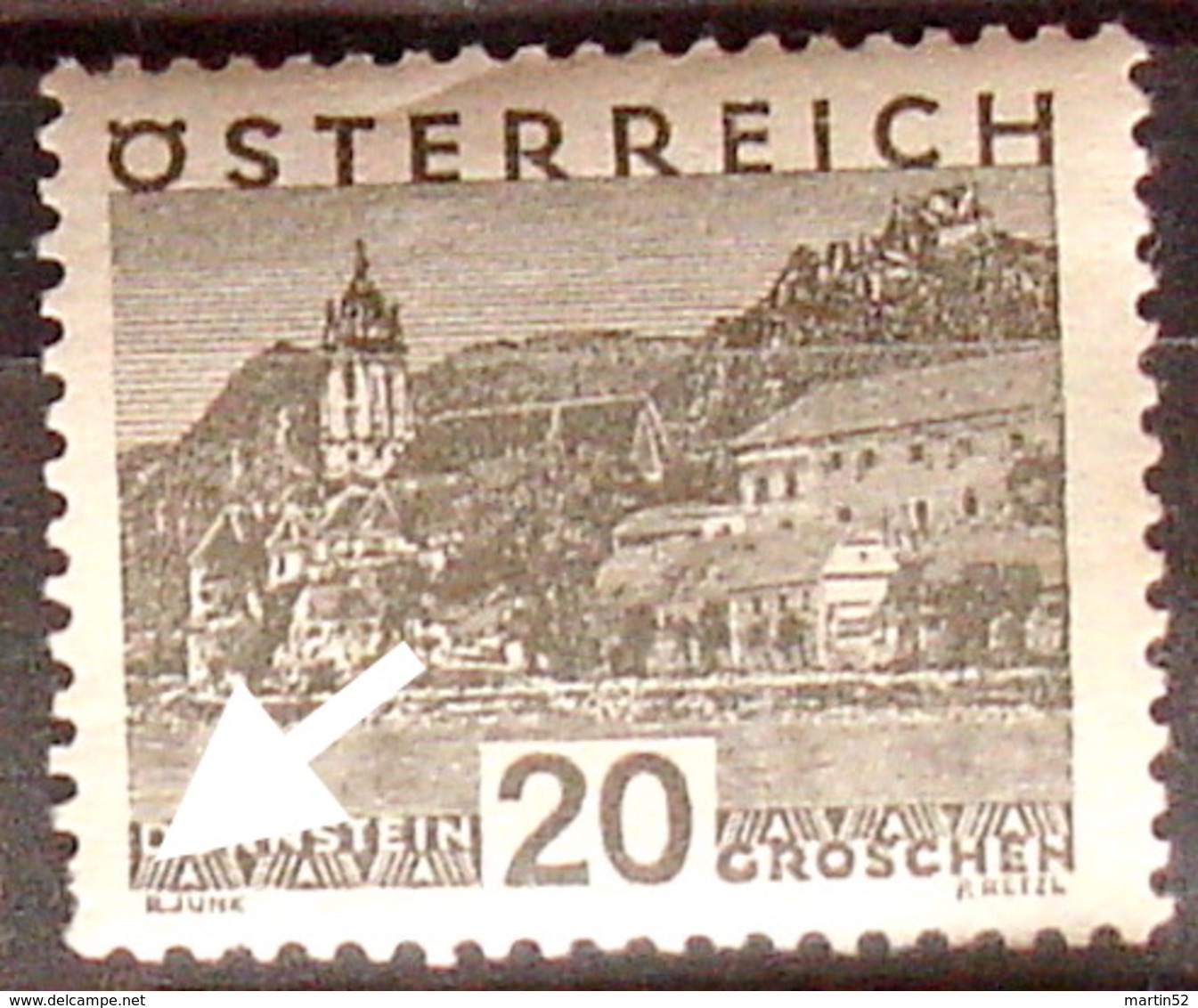 Austria Autriche Österreich 1930: DÜRNSTEIN 20 GROSCHEN  Michel-No 503  ** ZAHN DENT Postfrisch MNH (Michel 25.00 Euro) - Nuovi