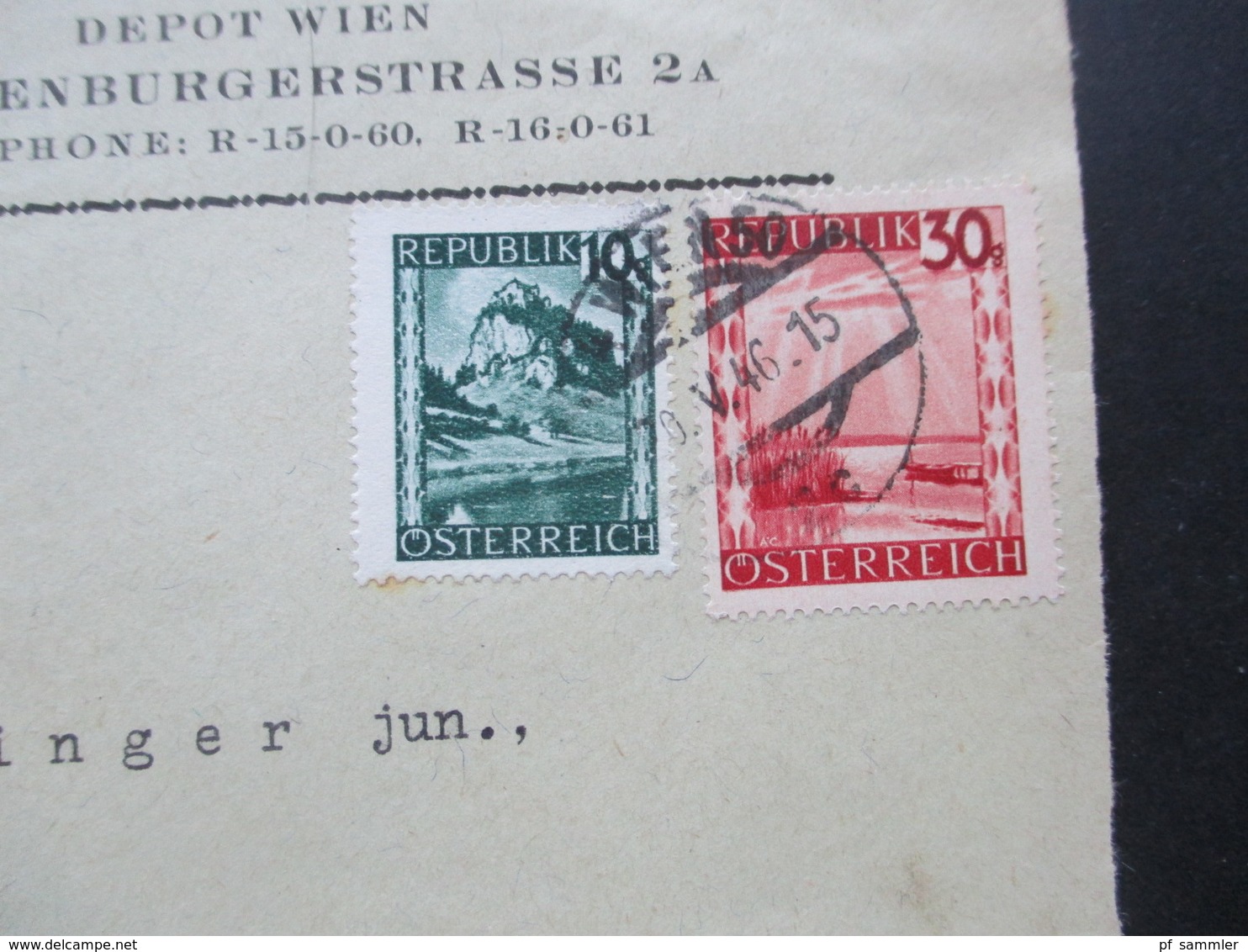 Österreich 1946 - 48 6 Vorderseiten Mit Freimarken Landschaften Einschreiben / Express 1x Gösser Bier Und Zensurstempel - Brieven En Documenten