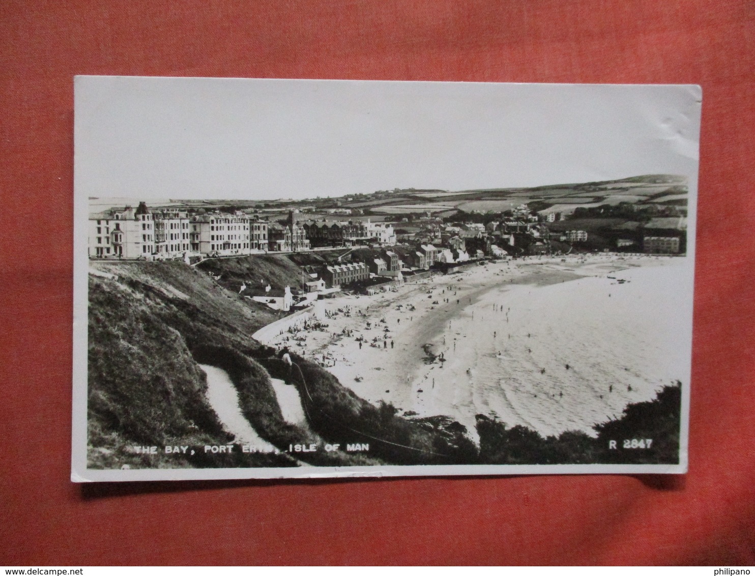 United Kingdom > Isle Of Man  RPPC  The Bay  Stamp  & Cancel    Ref 3785 - Isle Of Man