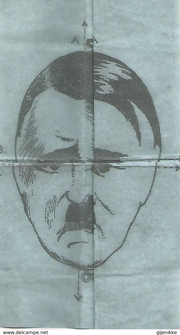 Spotprent Op Hitler. Satirisch Vouwblad, Zoek Het Vijfde Zwijn - 1939-45
