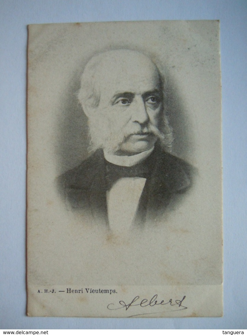 Henri Vieuxtemps Verviers 1820 Violist Compositeur Componist Edit A.H.-J. Gelopen Circulée 1903 - Chanteurs & Musiciens