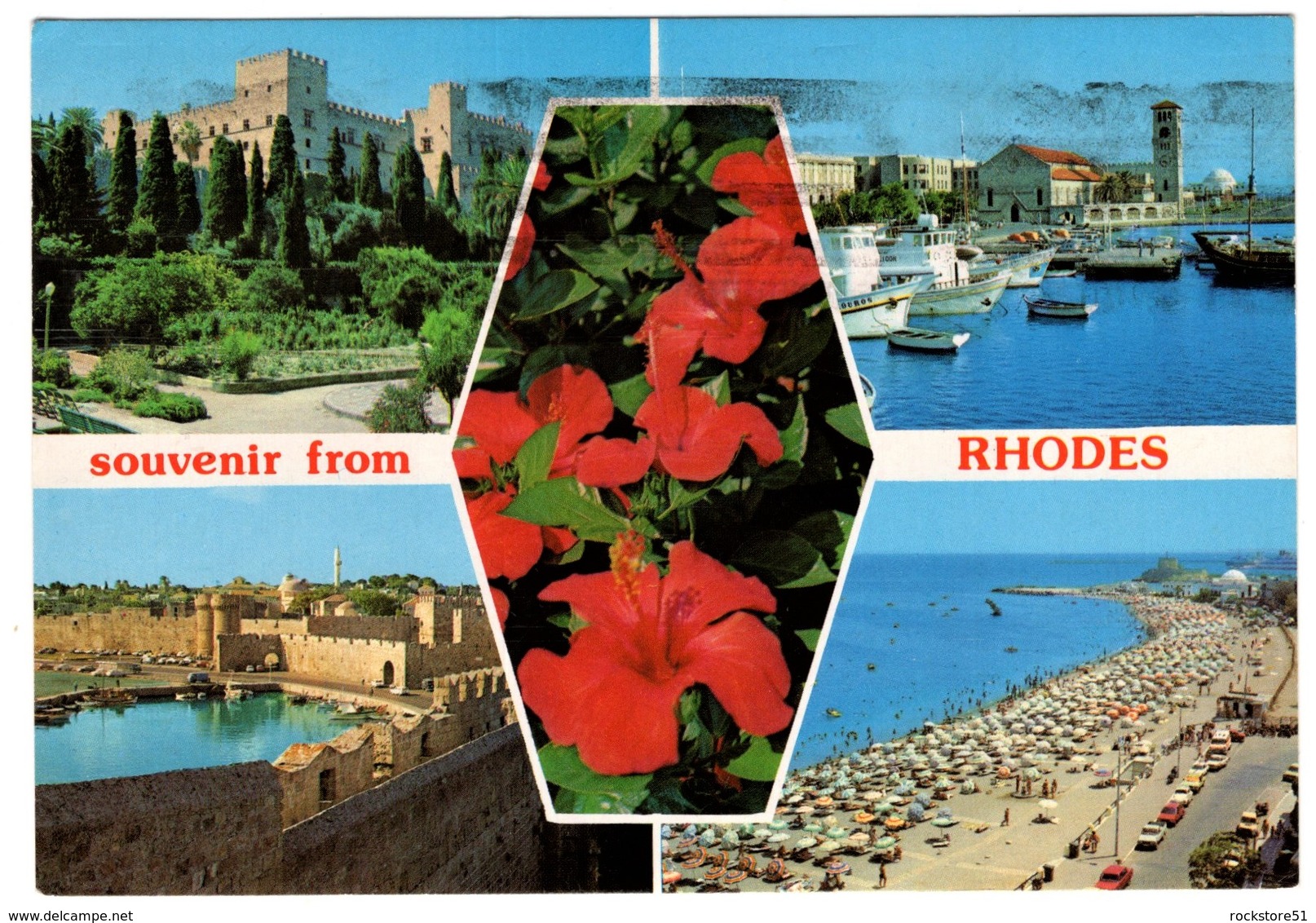 Rhodos 2 Postcards - Griechenland