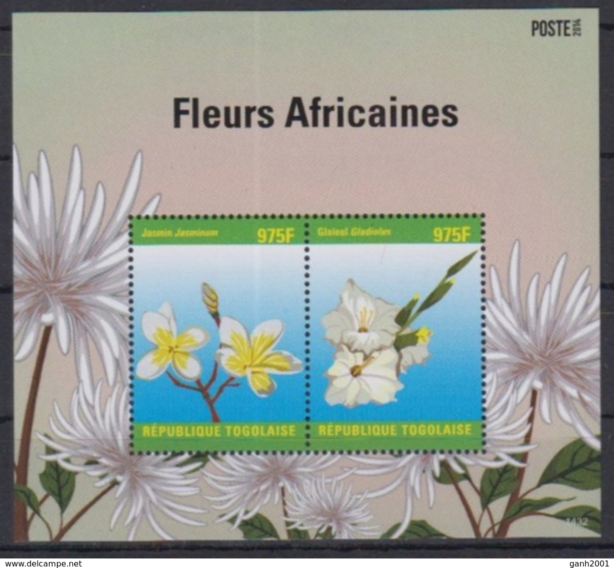 Togo 2014 / Flowers MNH Flores Blumen Fleurs / Cu2931  31-63 - Otros & Sin Clasificación