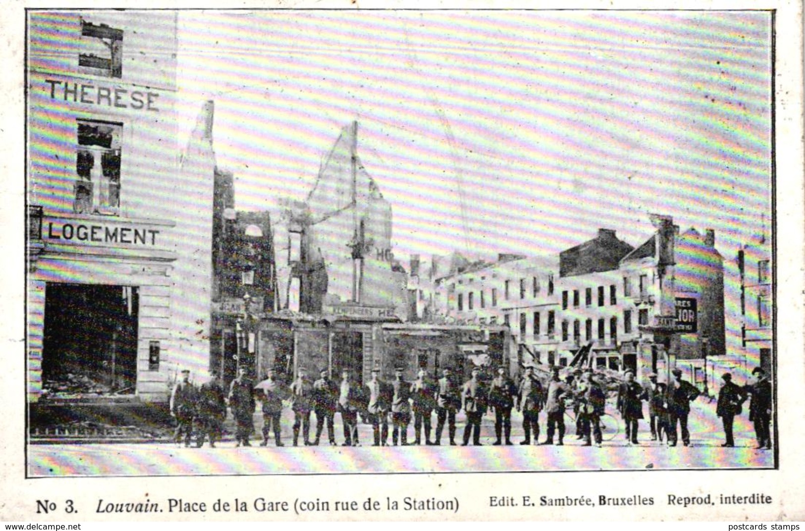 Louvain, Place De La Gare, Um 1915 - Leuven