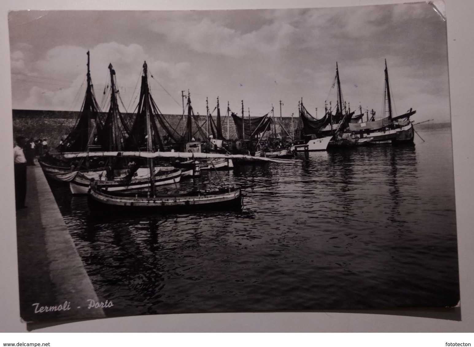 Termoli - Porto - Viaggiata Anni '50 - Barca, Boat, Ship - Altri & Non Classificati