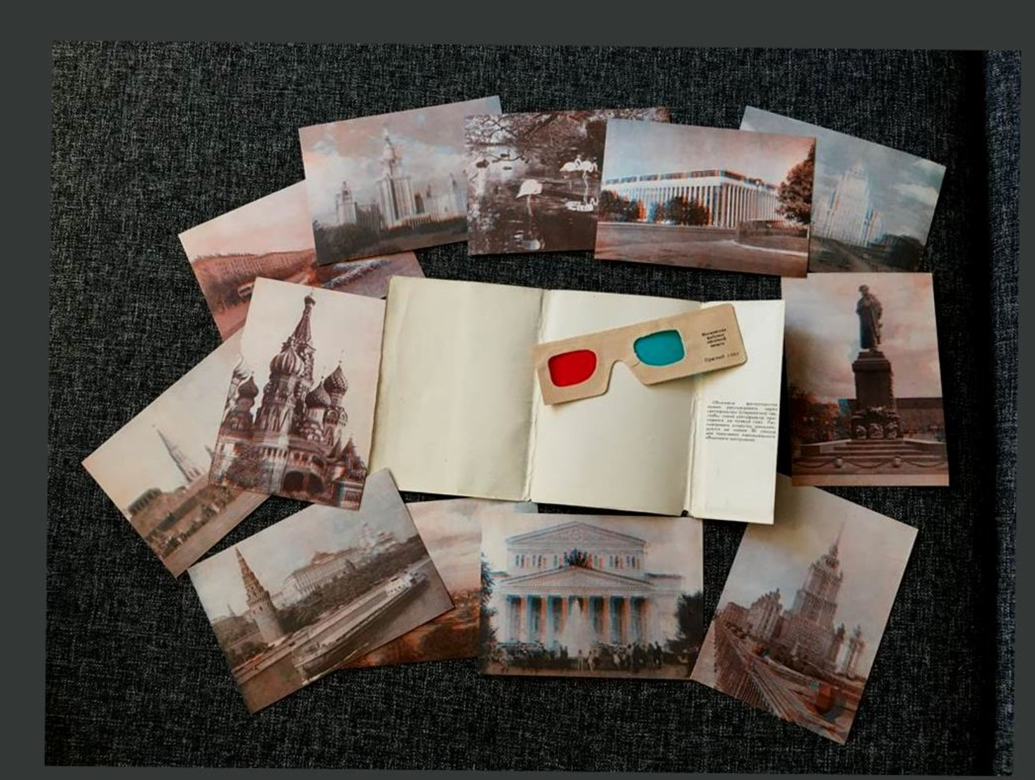 Moscou роstcаrd Volumétrique Cаrtе роstаlе Stéréo - Cartoline Stereoscopiche