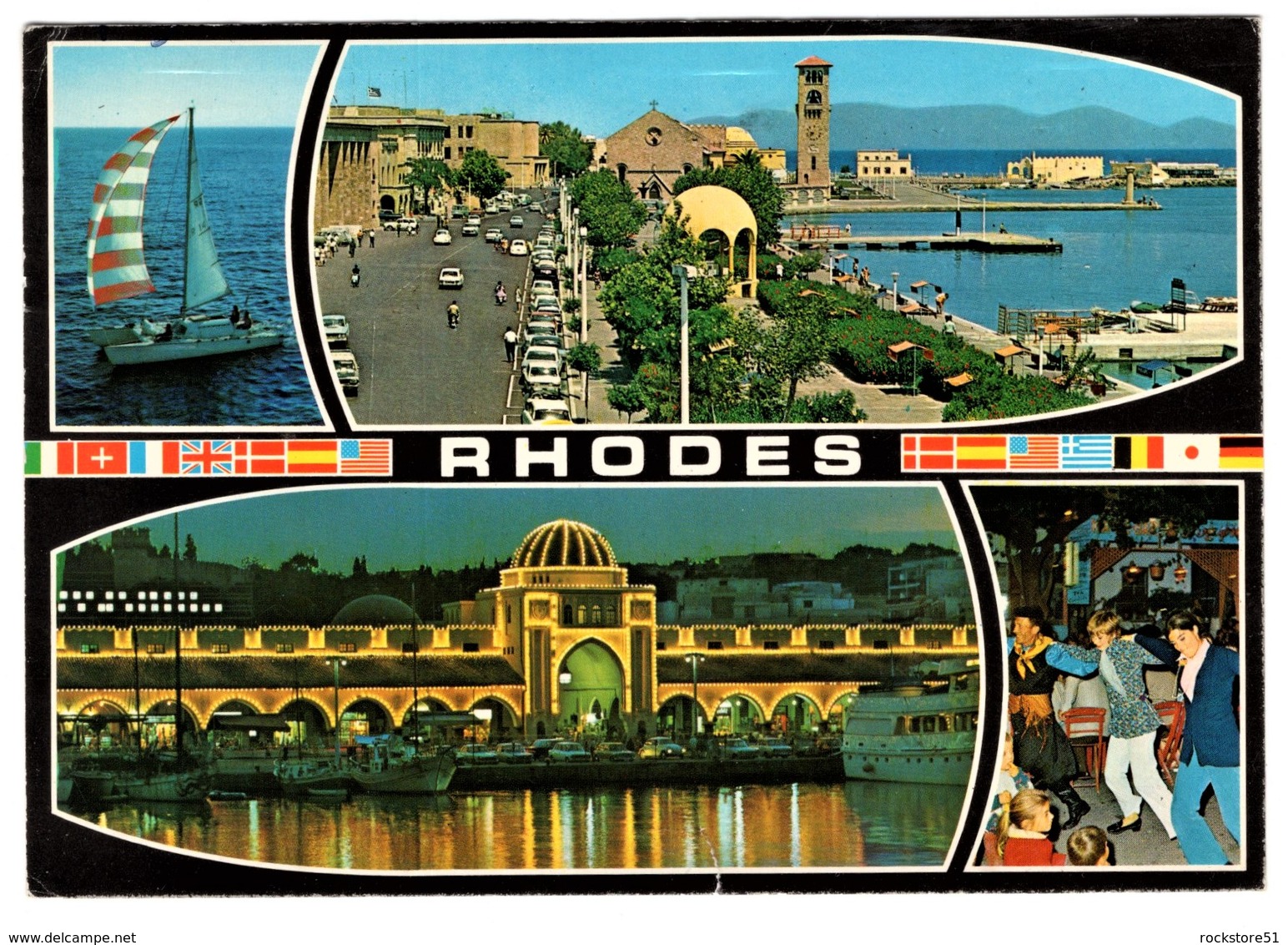 Rhodos 2 Postcards - Griechenland