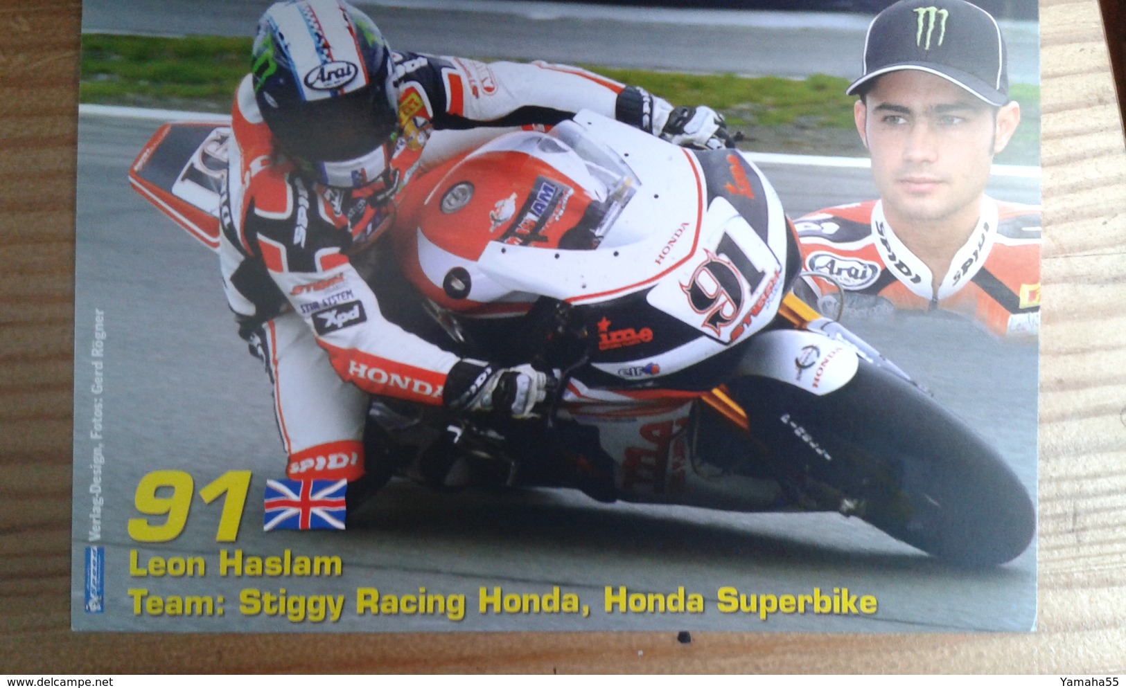 Carte Postale Moto Gp Honda Leon Haslam - Motorbikes