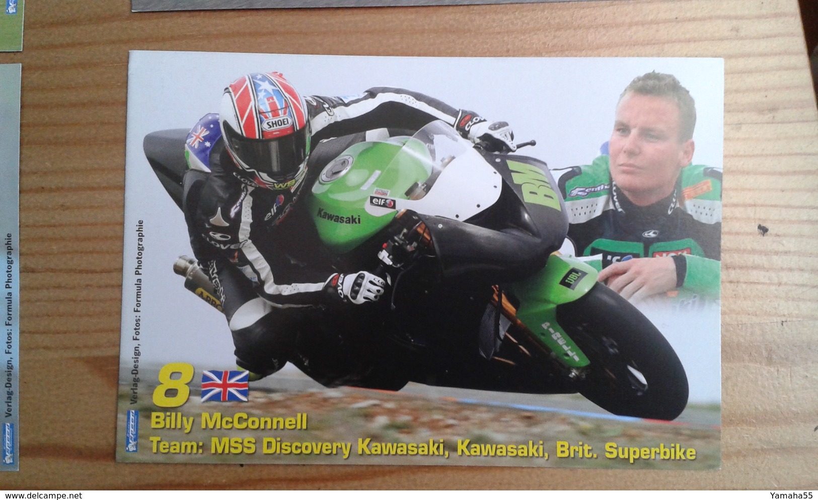 Carte Postale Moto Gp Kawasaki Billy Mcconnell - Motorräder