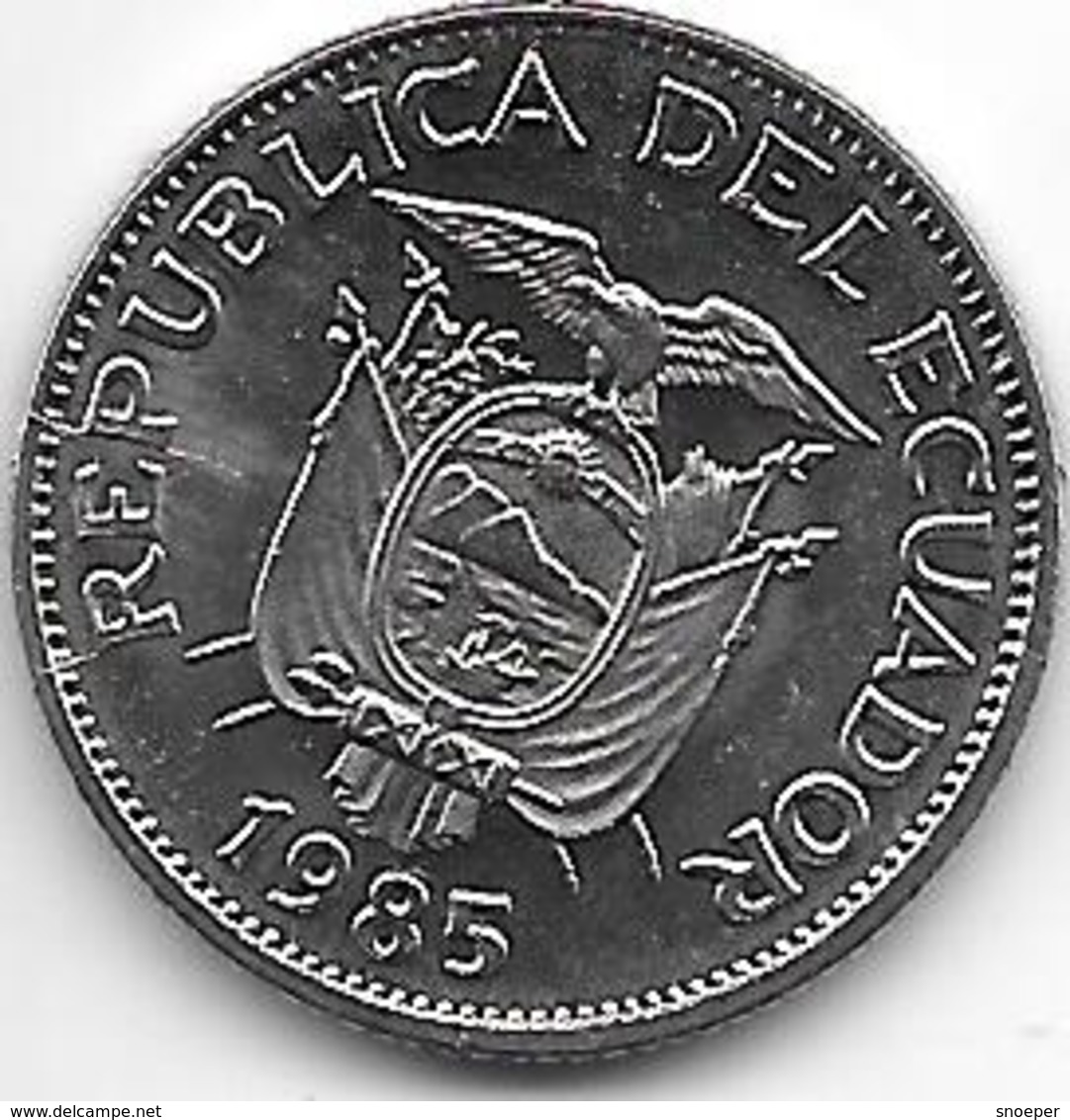 *ecuador 50 Centavos 1985  Km 87 Bu !!!!! - Equateur