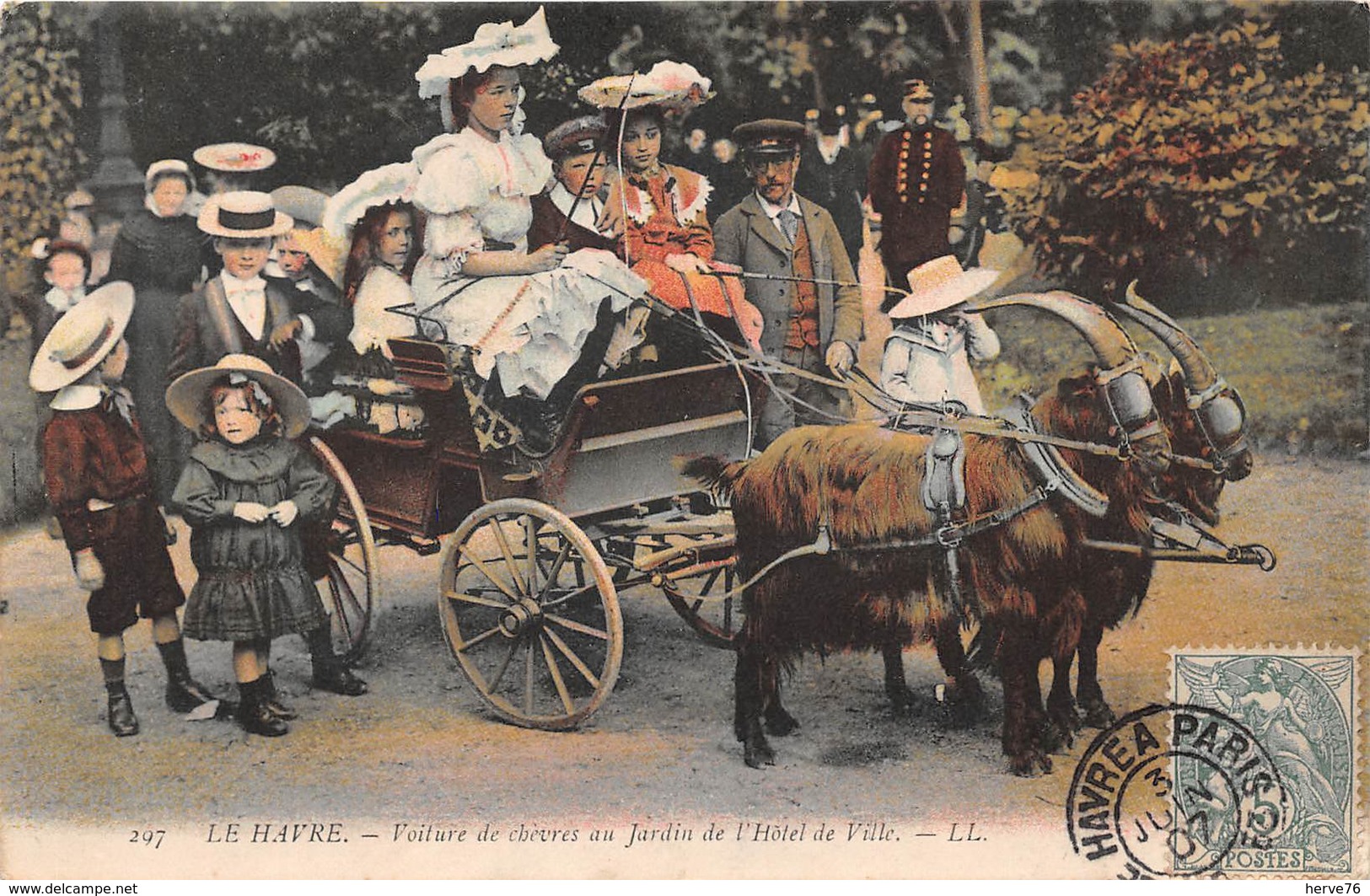 LE HAVRE - Voitures De Chèvres Au Jardin De L'Hôtel De Ville - Non Classés