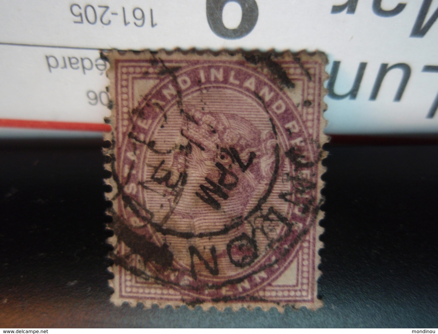 Timbre  Queen Victoria Postage And Inland Revenue One 1880 - Sin Clasificación