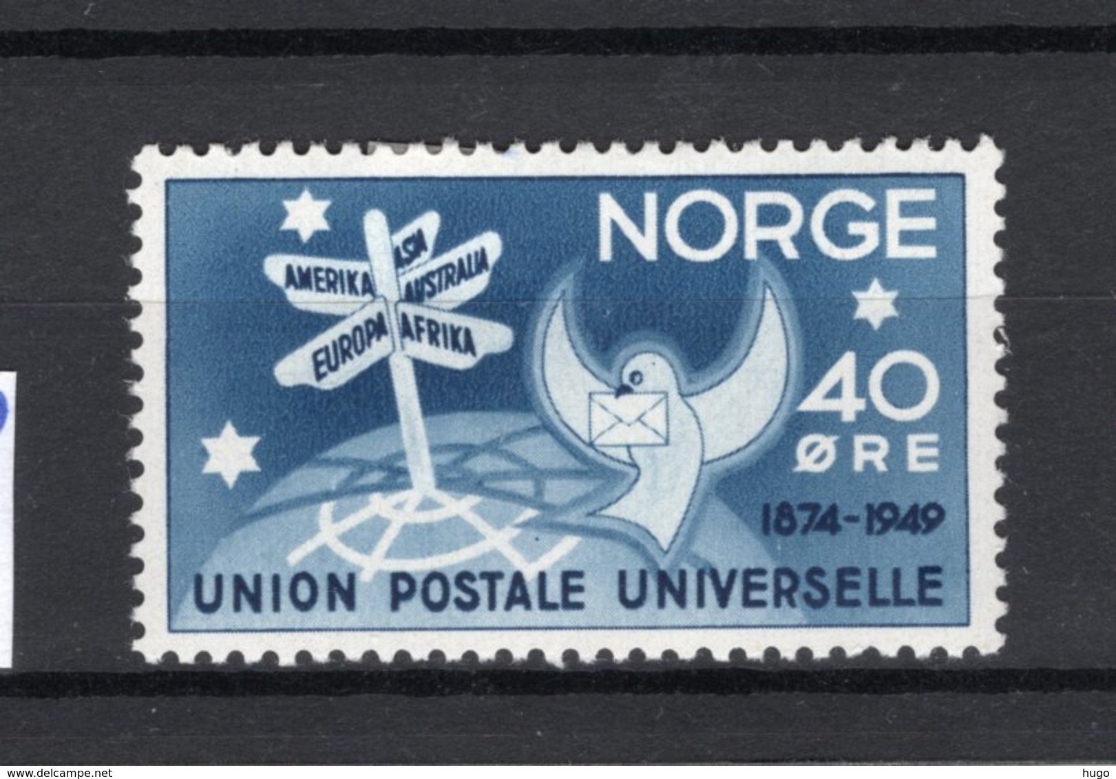 NOORWEGEN Yt. 316 MH* 1949 - Nuovi