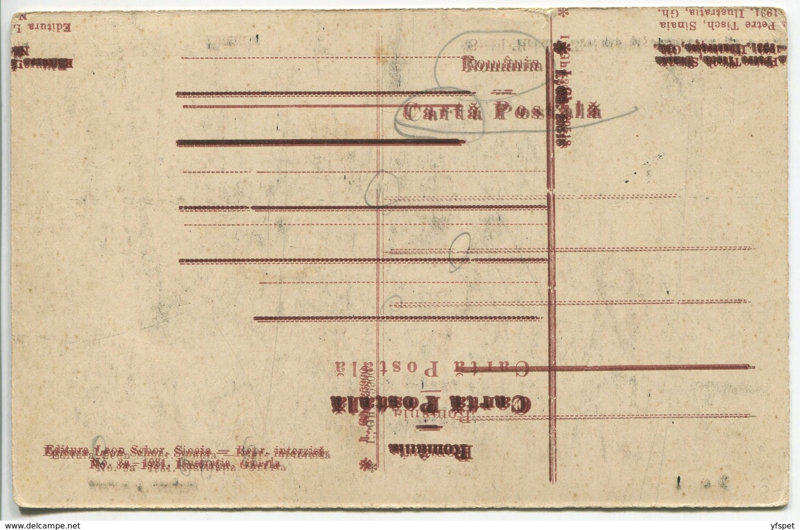 Sinaia - General View (print Error) - Roumanie