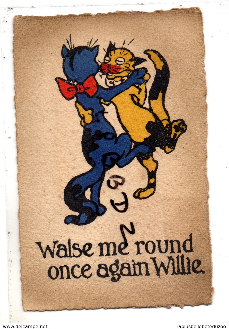 CPA - ILLUSTRATEUR à Identifier - WALSE ME ROUND ONCE AGAIN WILLIE - CHATS - DANSE - 1900-1949